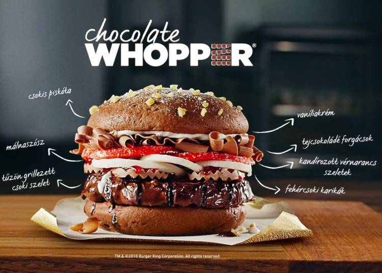 Igen, itt a Burger King Csokoládés Whopper-e!